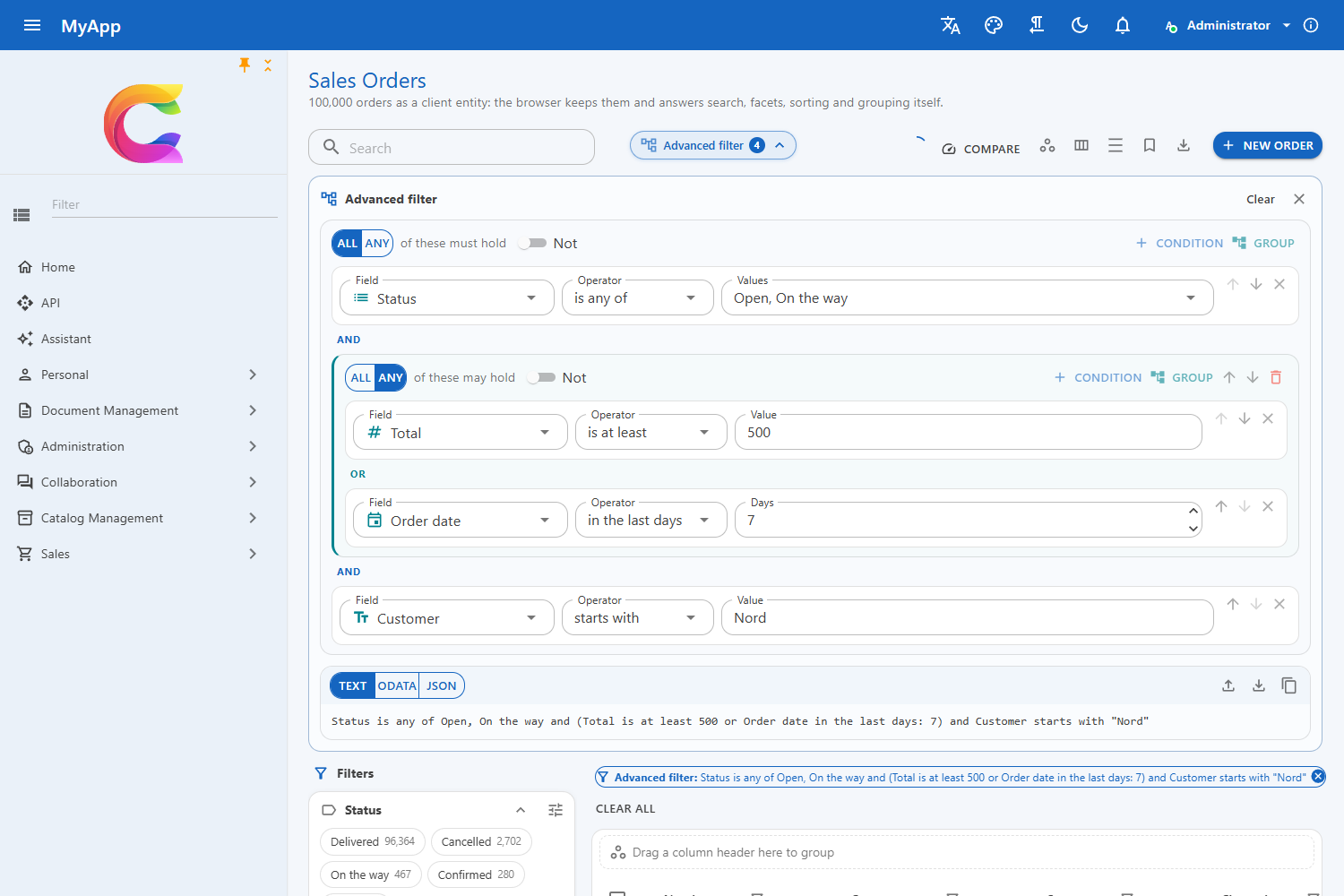 Query builder
