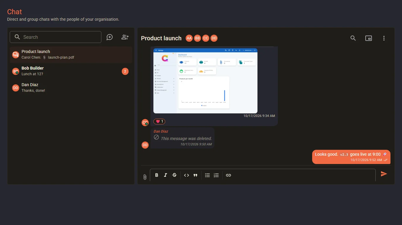 Chat, dark