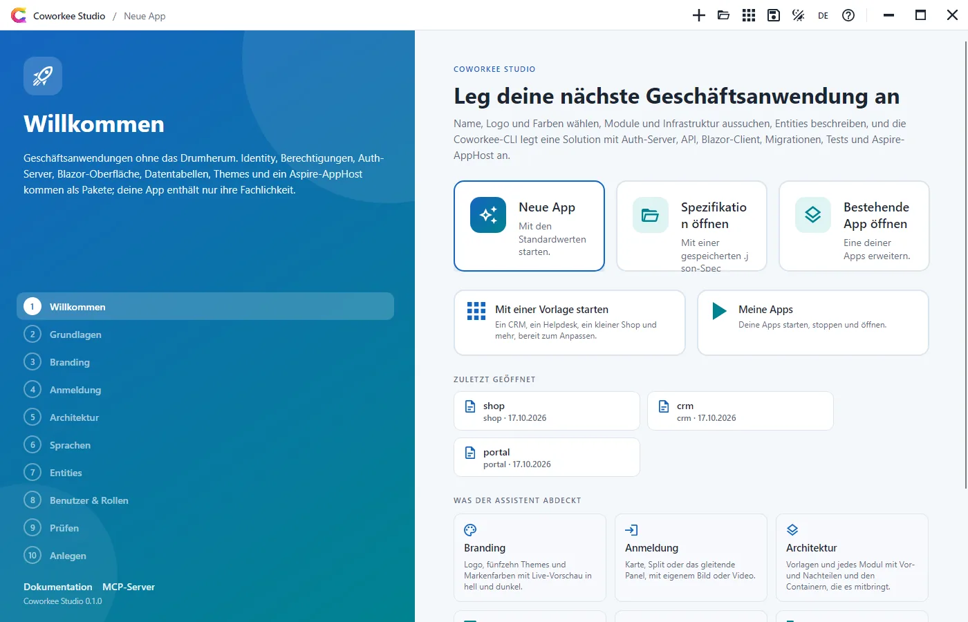 Coworkee Studio: Start
